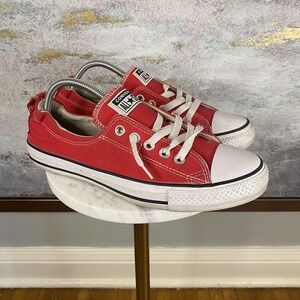 Converse All Star Shoes Womens Size 11 Red Slip On Low Top Sneakers 537083F